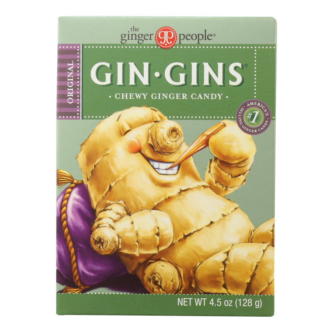 Ginger People Gin Gins Chewy Ginger Candy - 4.5 Oz - Case Of 12 - Maras Green