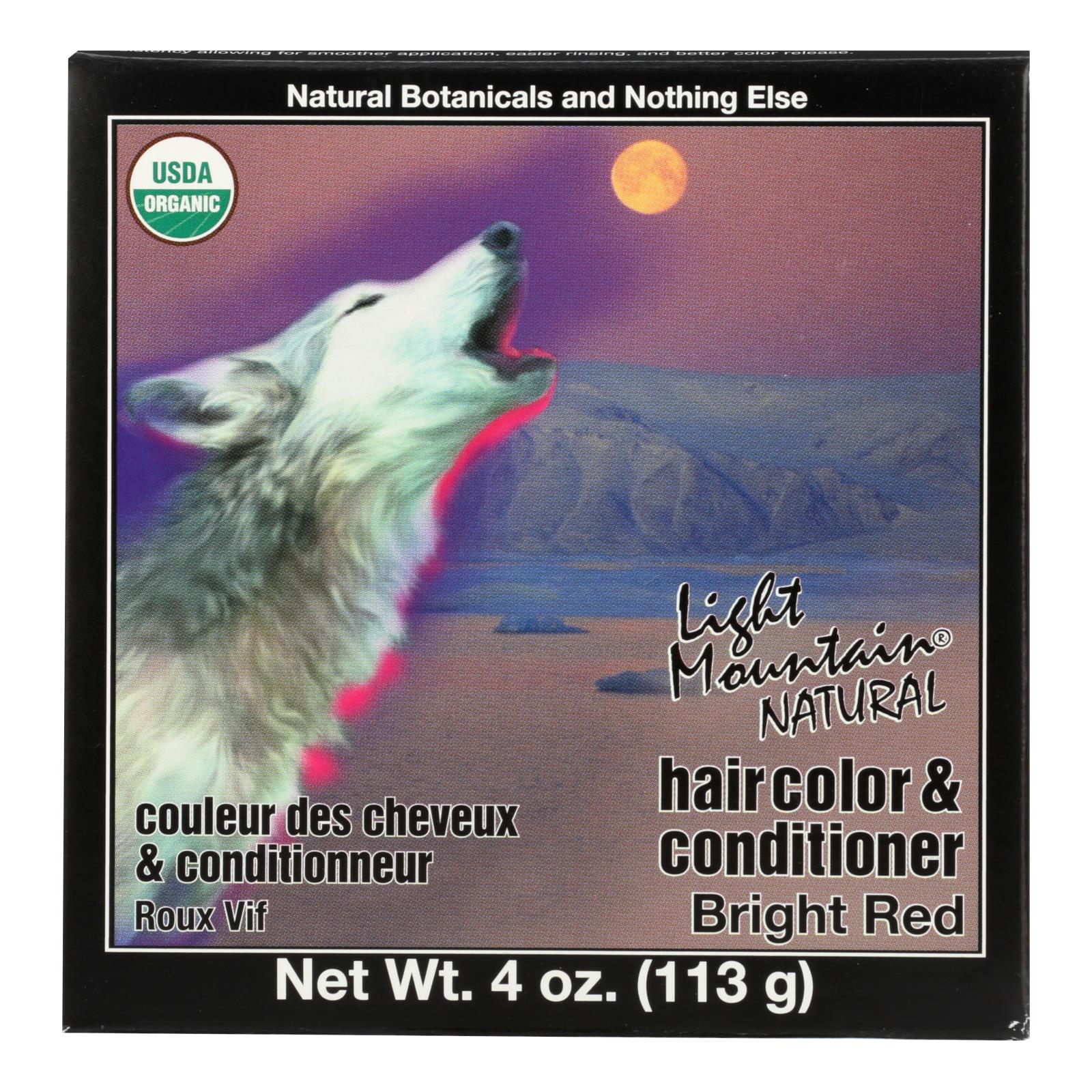 Light Mountain Hair Color - Bright Red - Case Of 1 - 4 Oz. - Maras Green