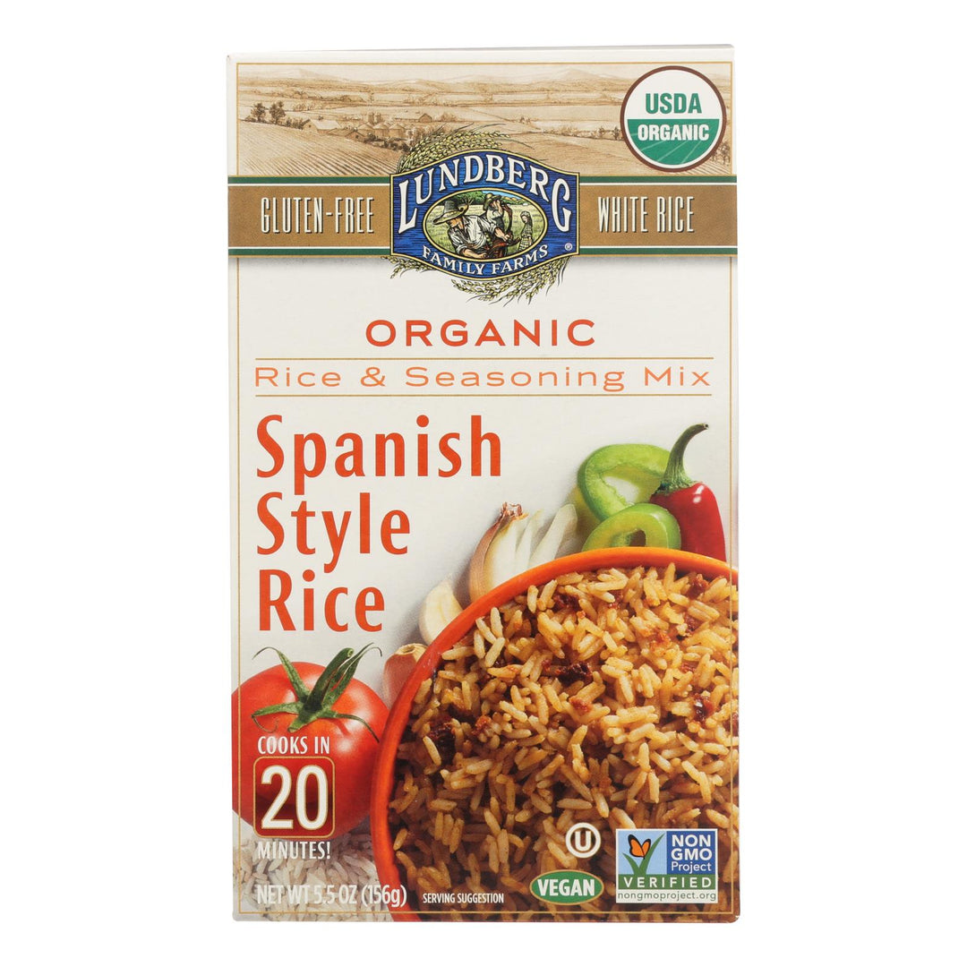 Lundberg Family Farms - Rice And Seasoning Mix - Spanish Style - Case Of 6 - 5.50 Oz. - Maras Green