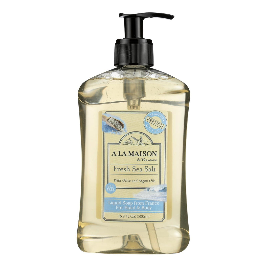 A La Maison - French Liquid Soap - Fresh Sea Salt - 16.9 Oz - Maras Green