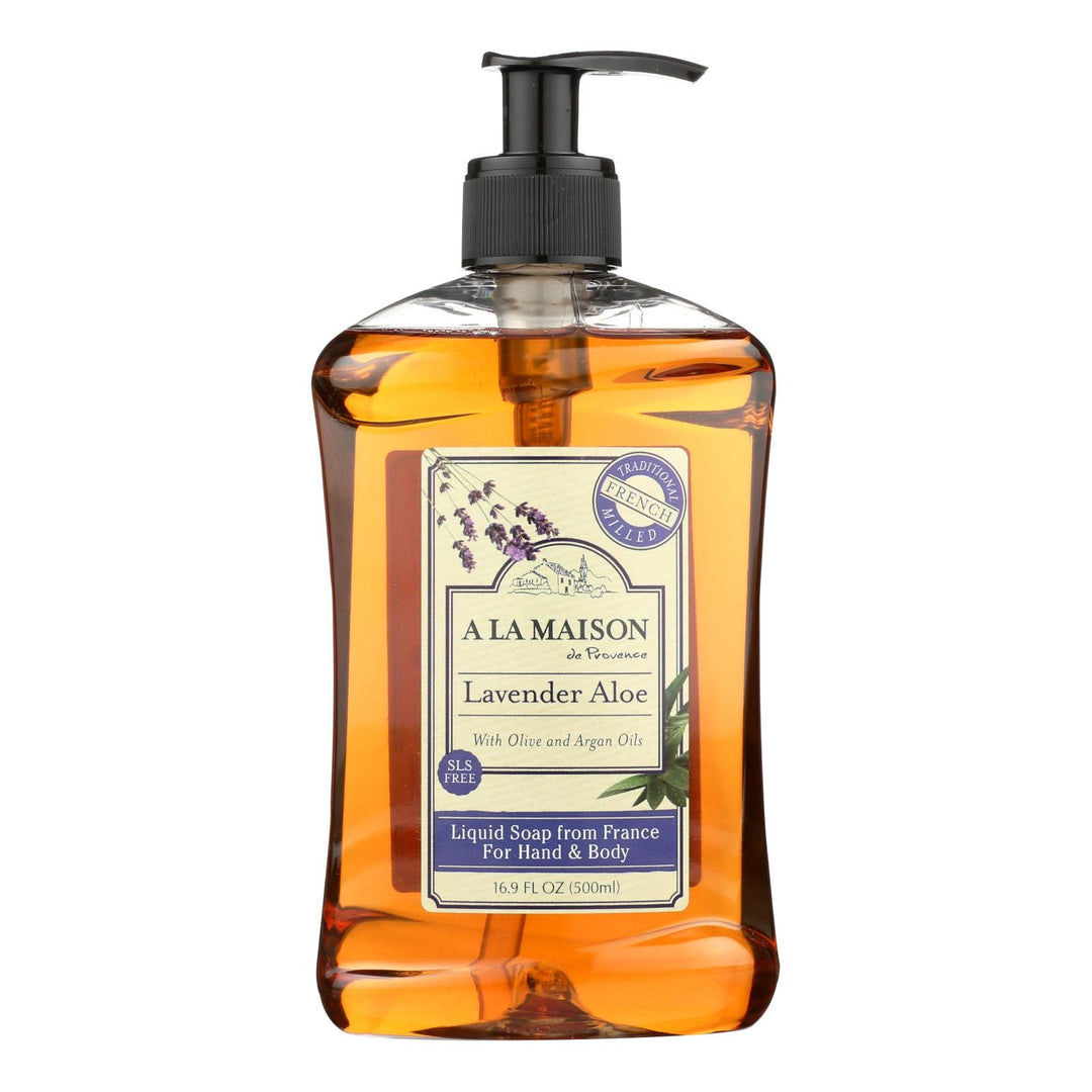 A La Maison - French Liquid Soap - Lavender Aloe - 16.9 Fl Oz - Maras Green