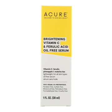 Acure - Serum Brghtn Vitamin C Ferulc - 1 Each - 1 Fz - Maras Green
