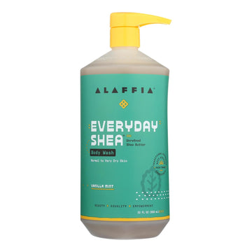 Alaffia - Everyday Body Wash - Shea Vanilla - 32 Oz. - Maras Green