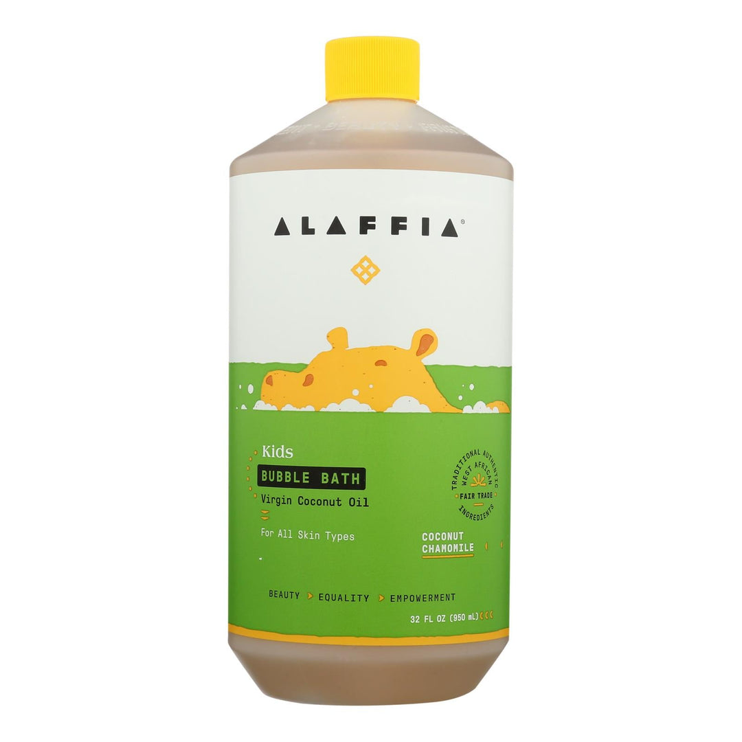 Alaffia - Everyday Bubble Bath - Coconut Chamomile - 32 Fl Oz. - Maras Green
