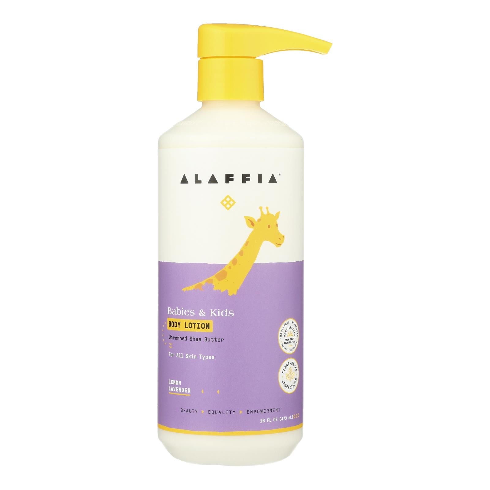 Alaffia - Kids Lotion Lemon & Lavender - 1 Each - 16 Fz - Maras Green