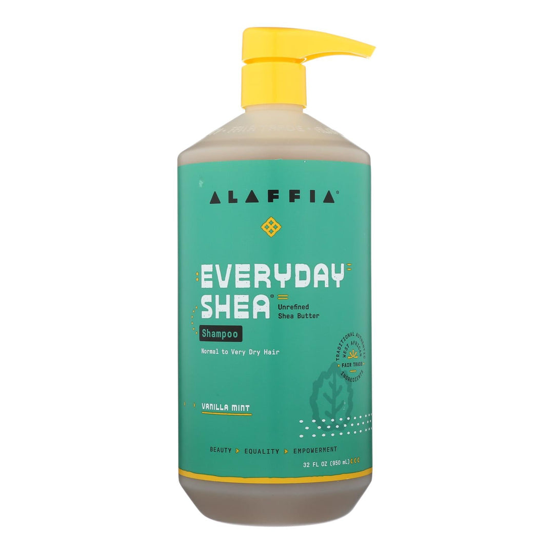 Alaffia - Shampoo - Vanilla Mint - 32 Oz. - Maras Green