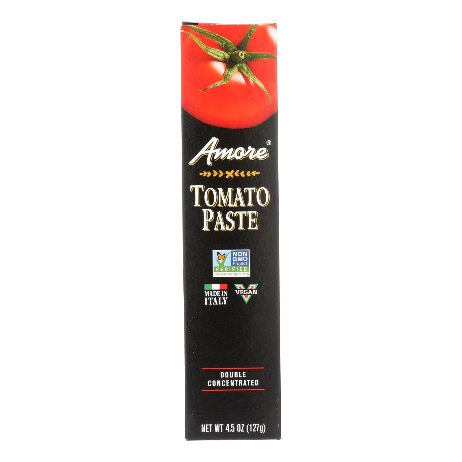 Amore - Tomato Paste - Tube - 4.5 Oz - Case Of 12 - Maras Green