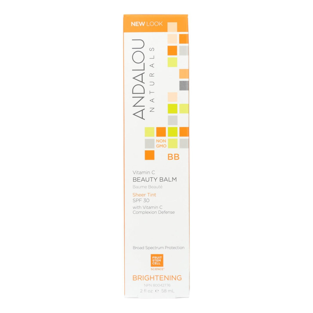 Andalou Naturals Beauty Balm Sheer Tint With Spf 30 Brightening - 2 Oz - Maras Green
