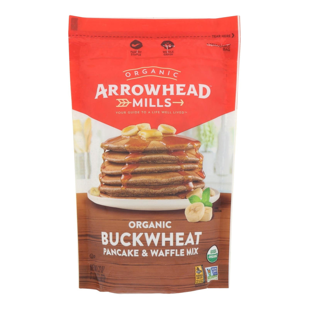 Arrowhead Mills - Pancake Mix Buckwheat - Case Of 6 - 22 Oz - Maras Green