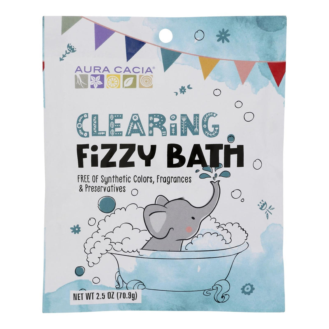 Aura Cacia - Fizzy Bath Kids Clearing - Case Of 6 - 2.5 Oz - Maras Green