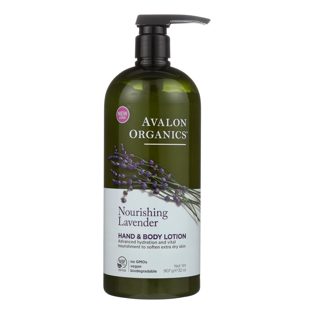 Avalon Organics Hand And Body Lotion Lavender - 32 Fl Oz - Maras Green