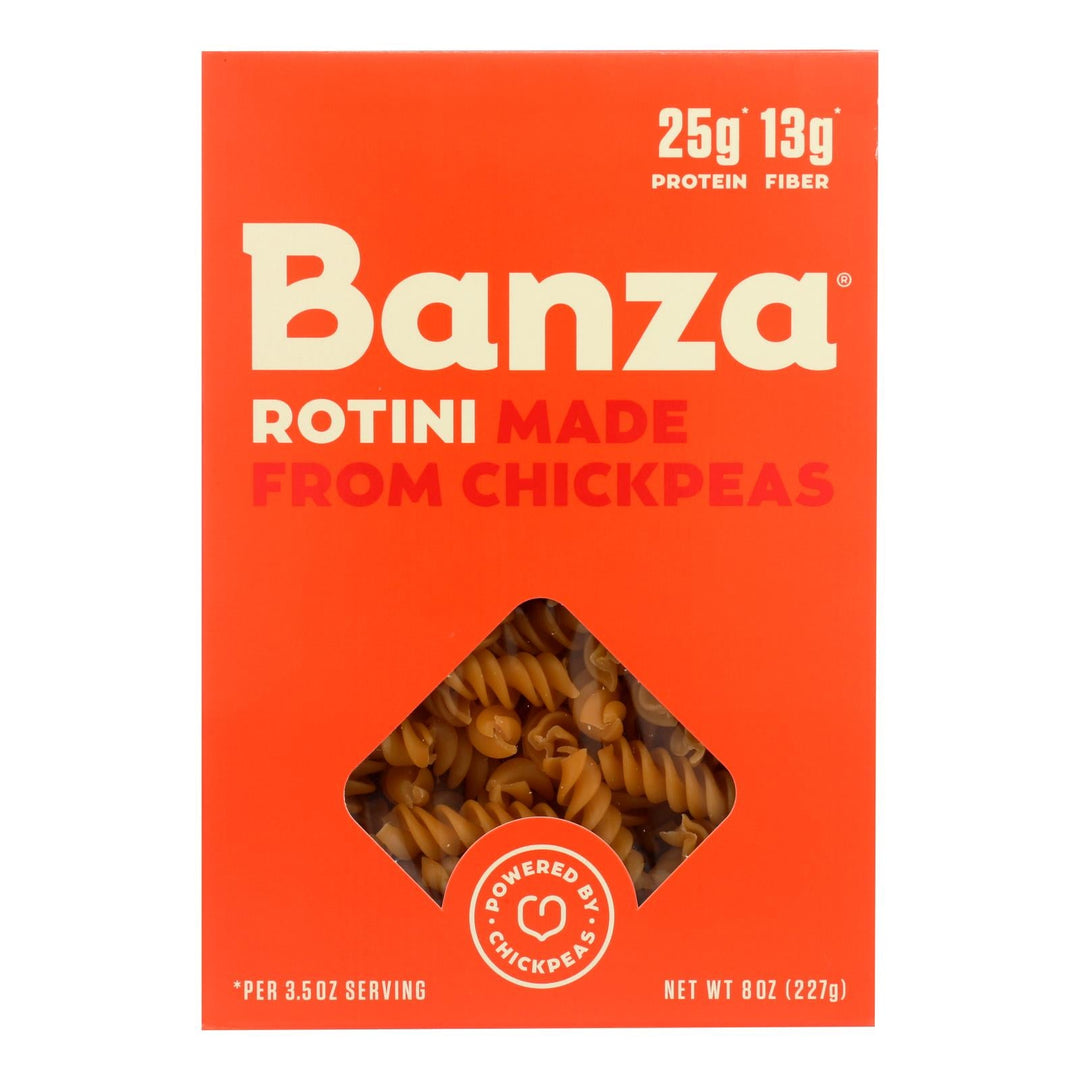 Banza - Pasta Chickpea Rotini - Case Of 6 - 8 Oz. - Maras Green