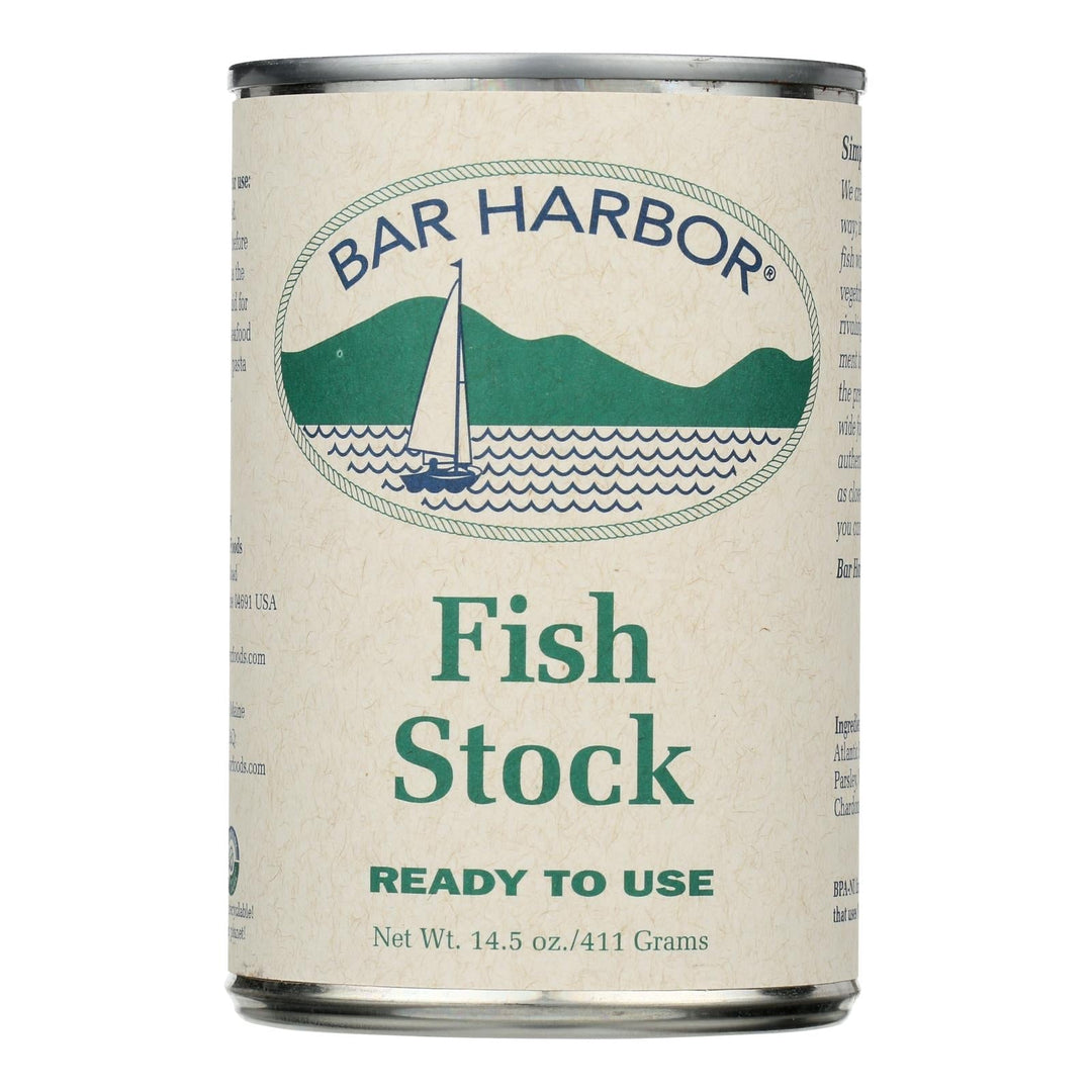 Bar Harbor - Fish Stock - Case Of 6 - 14.5 Ounces - Maras Green