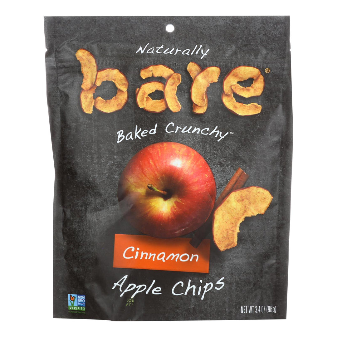 Bare Fruit Apple Chips - Cinnamon - Case Of 12 - 3.4 Oz - Maras Green
