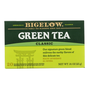 Bigelow Tea Green Tea - Classic - Case Of 6 - 20 Bag - Maras Green