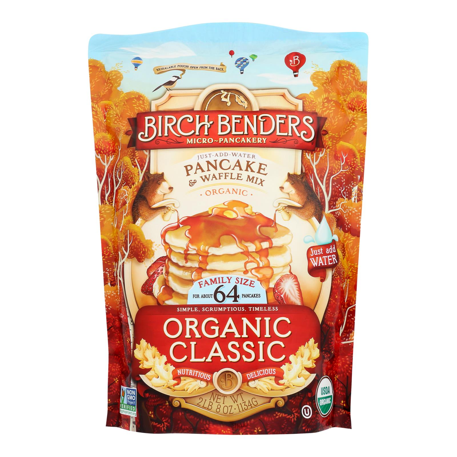 Birch Benders - Panck&wffl Mix Clssic - Case Of 6 - 40 Oz - Maras Green