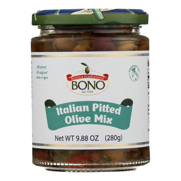 Bono - Olive Mix Italian Pitted - Case Of 6 - 9.88 Oz - Maras Green
