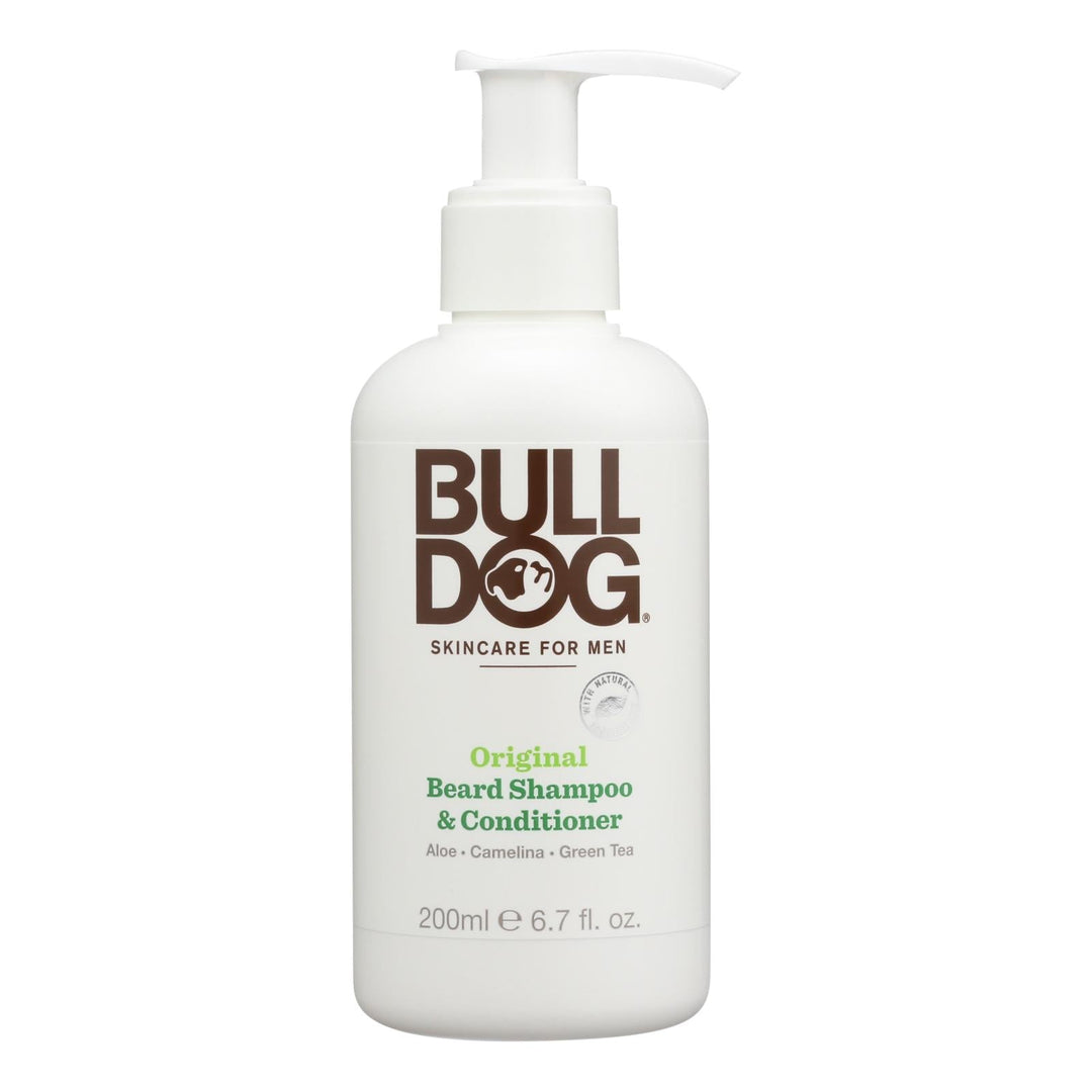 Bulldog Natural Skincare - Beard Shampoo - Conditioner - Original - 6.7 Fl Oz - Maras Green