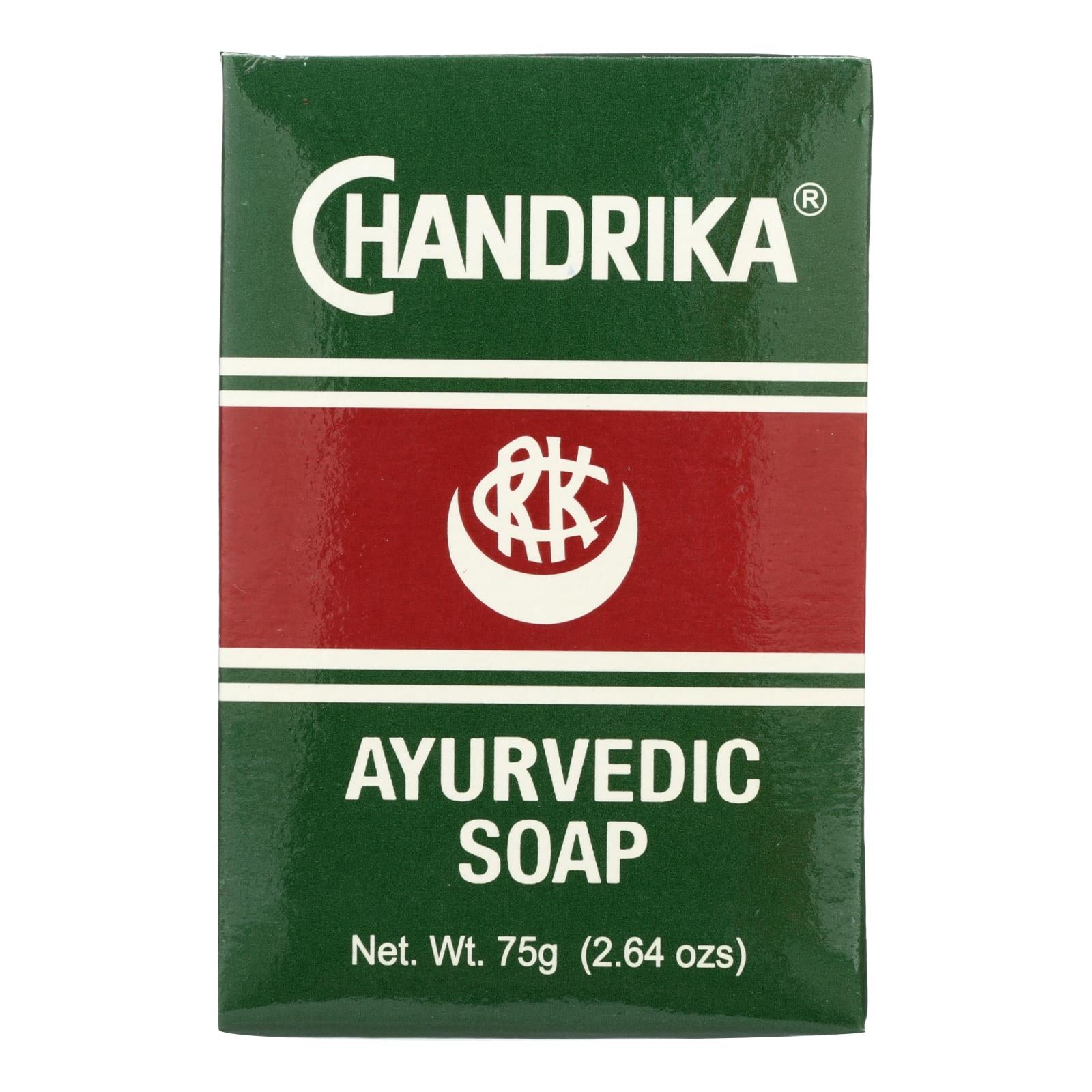 Chandrika Soap Ayurvedic Herbal And Vegetable Oil Soap - 2.64 Oz - Case Of 10 - Maras Green
