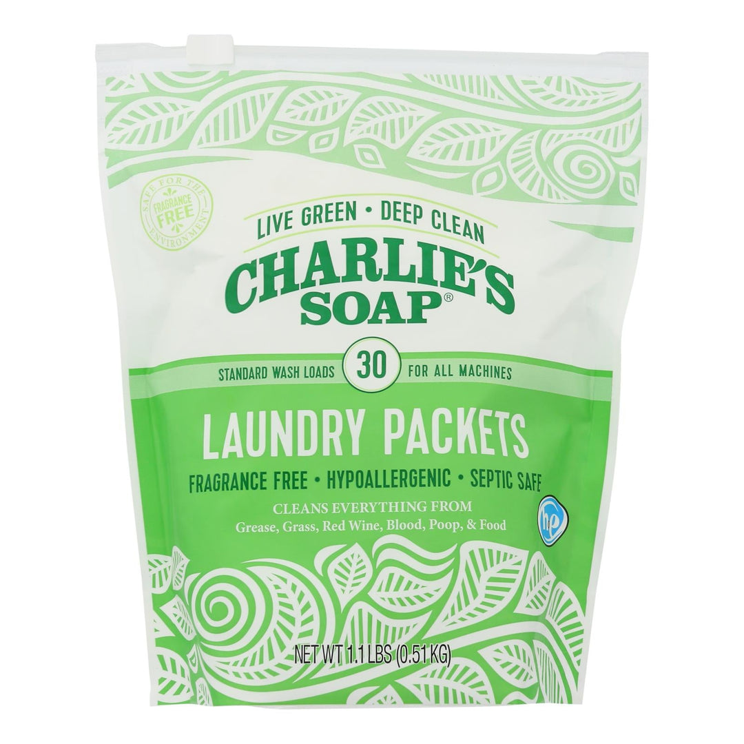 Charlie’s Soap Laundry Powder - Case Of 6 - 30 Ct - Maras Green