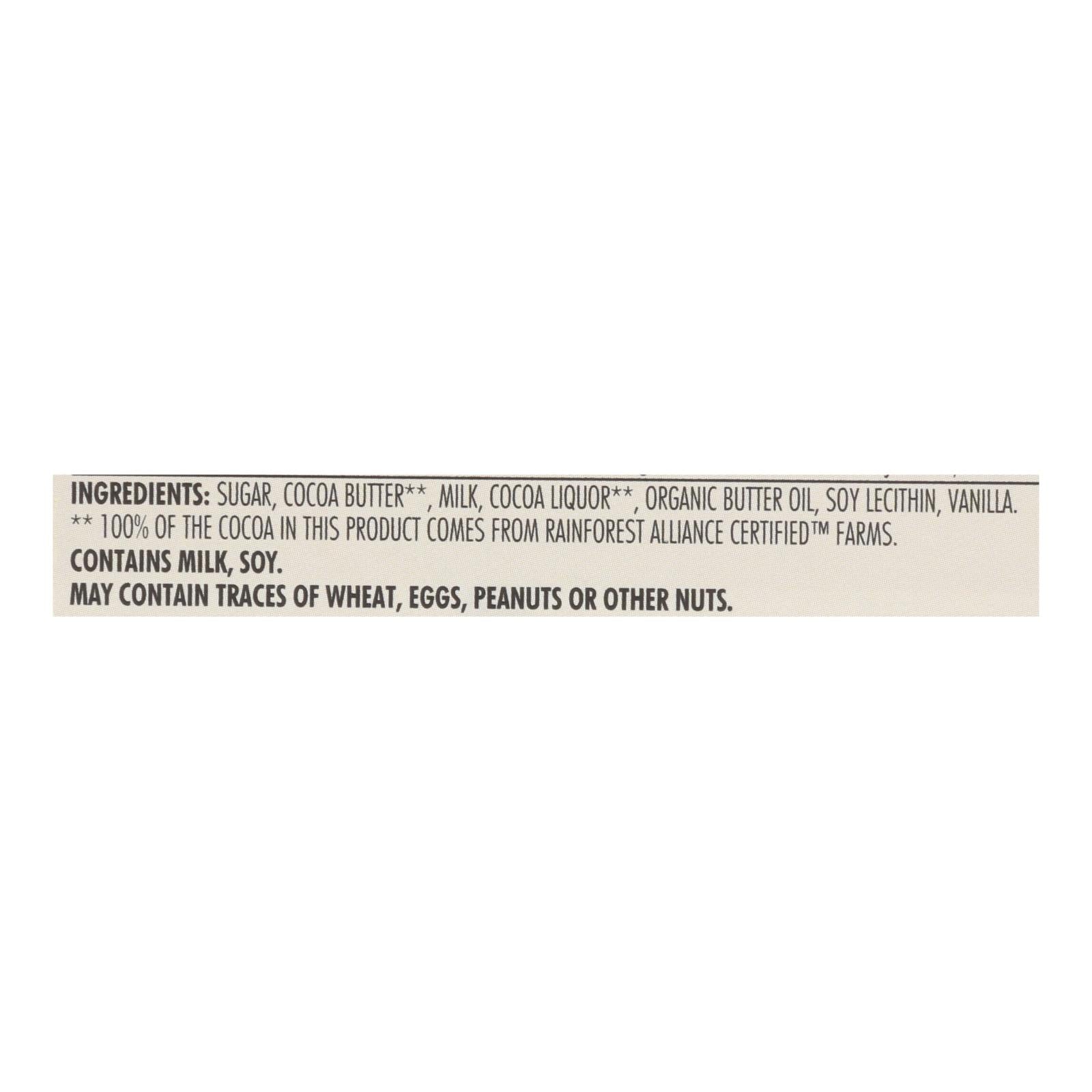 Chocolove Xoxox - Premium Chocolate Bar - Milk Chocolate - Pure - 3.2 Oz Bars - Case Of 12 - Maras Green