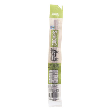 Chomps Beef Sticks - Hoppin Jalapeno - Case Of 24 - 1.15 Oz - Maras Green
