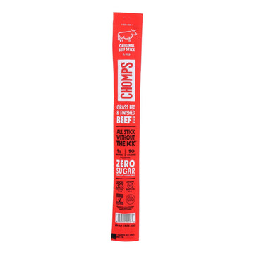 Chomps Beef Sticks - Original - Case Of 24 - 1.15 Oz - Maras Green