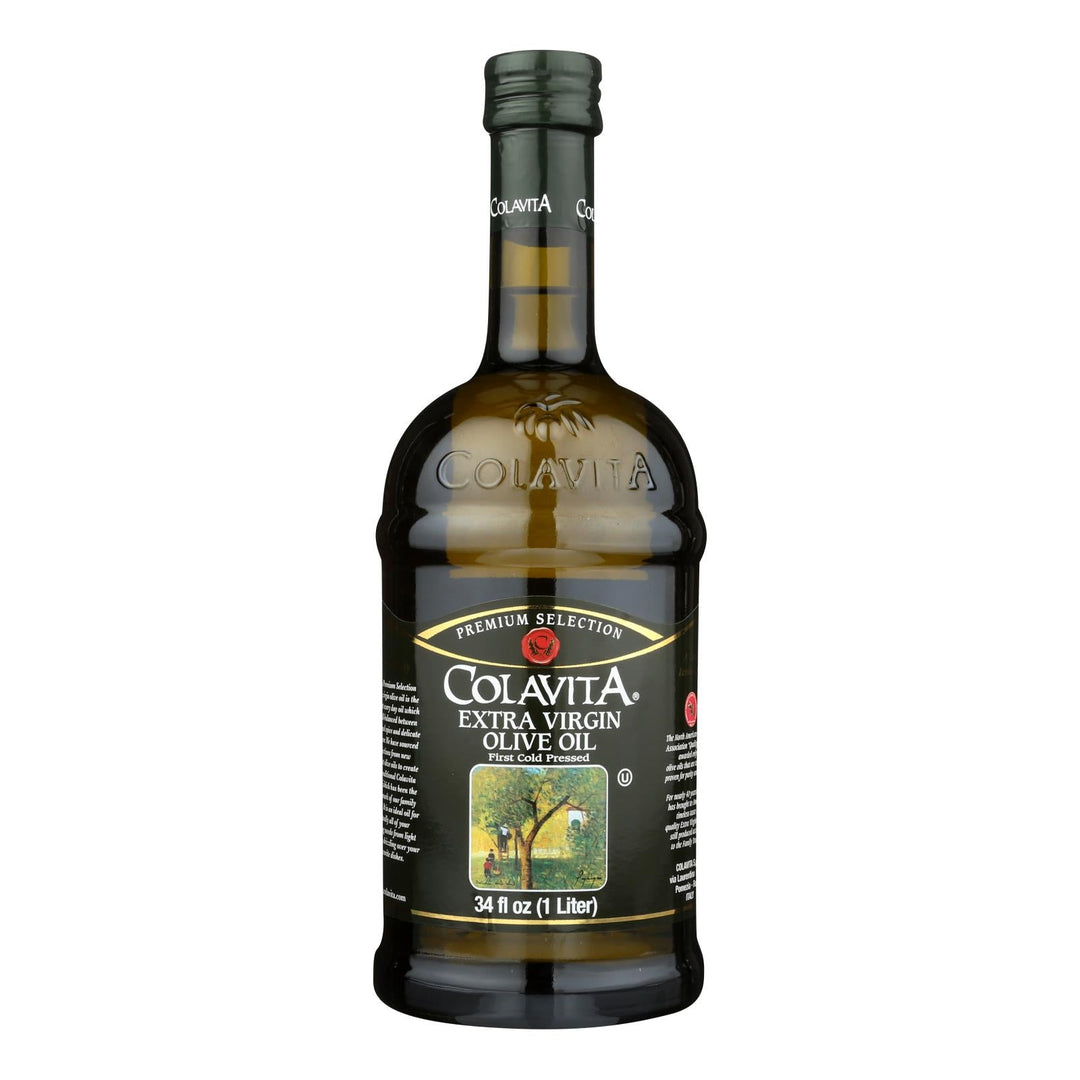 Colavita - Premium Extra Virgin Olive Oil - Case Of 6 - 33.8 Fl Oz. - Maras Green