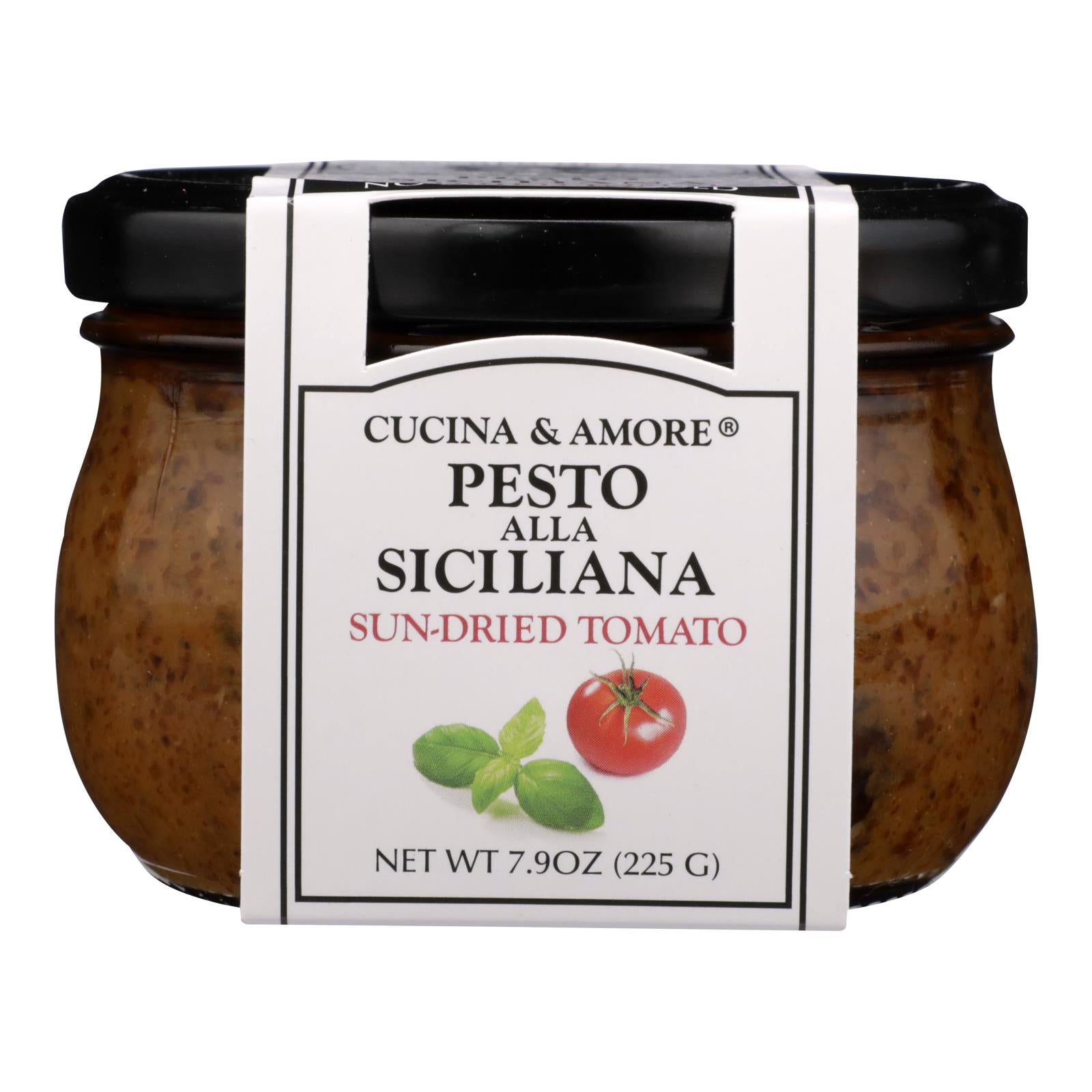 Cucina & Amore - C Amore Sndrd Tom Pesto - Case Of 6 - 7.9 Oz - Maras Green
