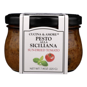 Cucina & Amore - C Amore Sndrd Tom Pesto - Case Of 6 - 7.9 Oz - Maras Green