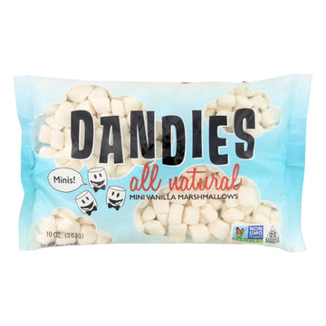 Dandies - Air Puffed Mini Marshmallows - Classic Vanilla - Case Of 12 - 10 Oz. - Maras Green
