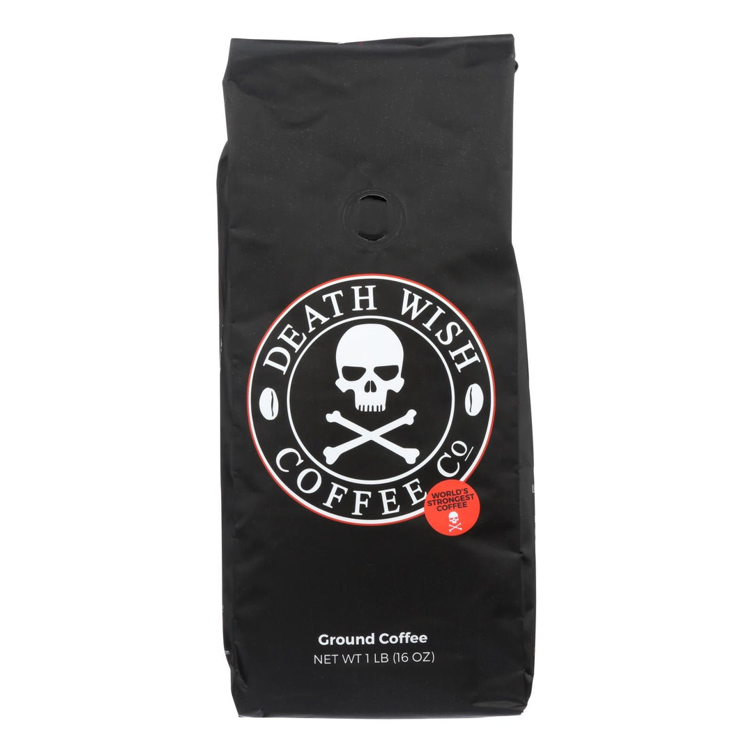 Death Wish Coffee - Coffee Ground - Case Of 6 - 16 Oz - Maras Green