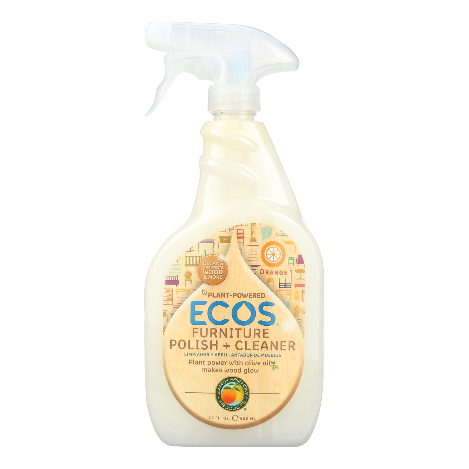 Earth Friendly Furniture Polish Spray - Case Of 6 - 22 Fl Oz - Maras Green