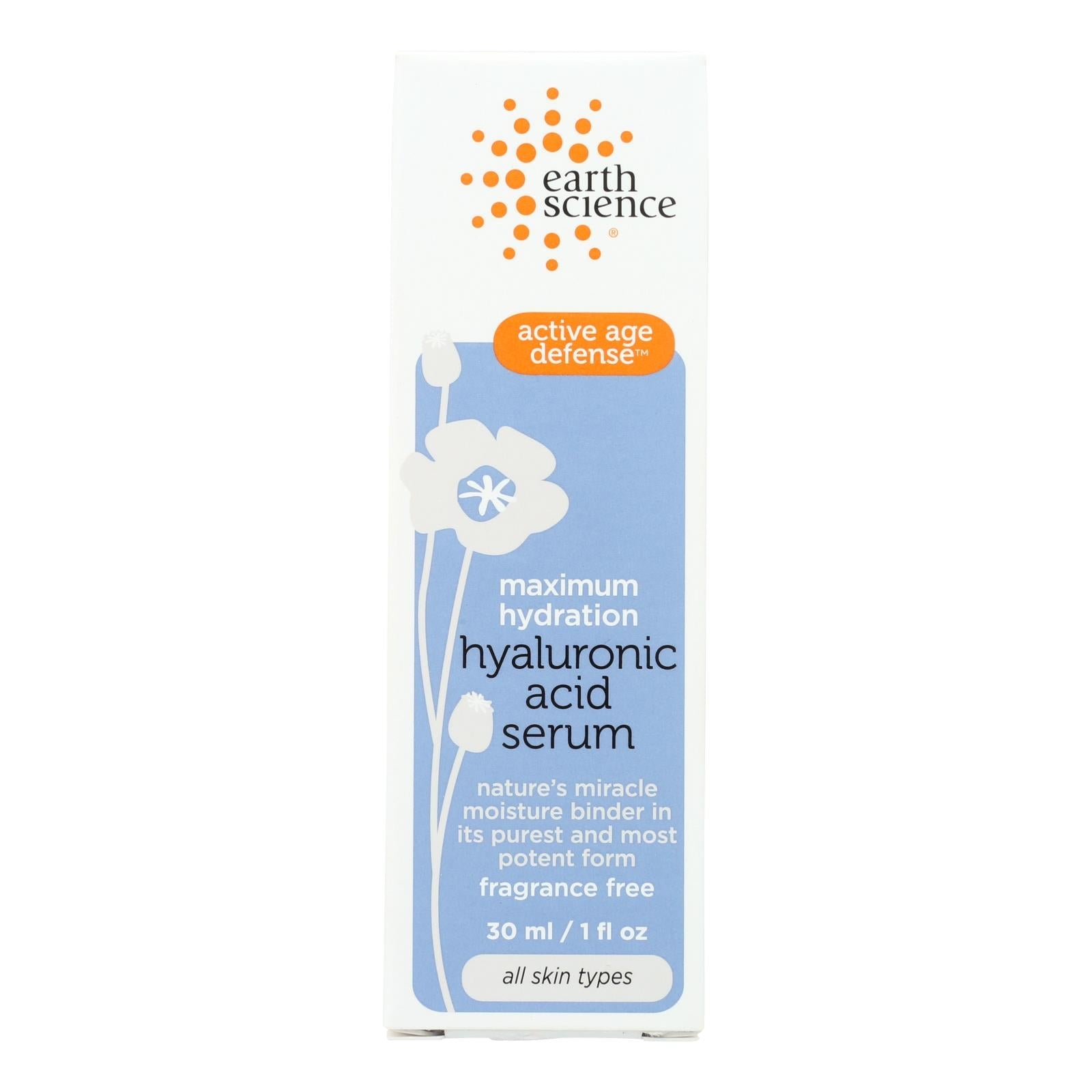 Earth Science Serum - Hyaluronic Acid - 1 Oz - Maras Green