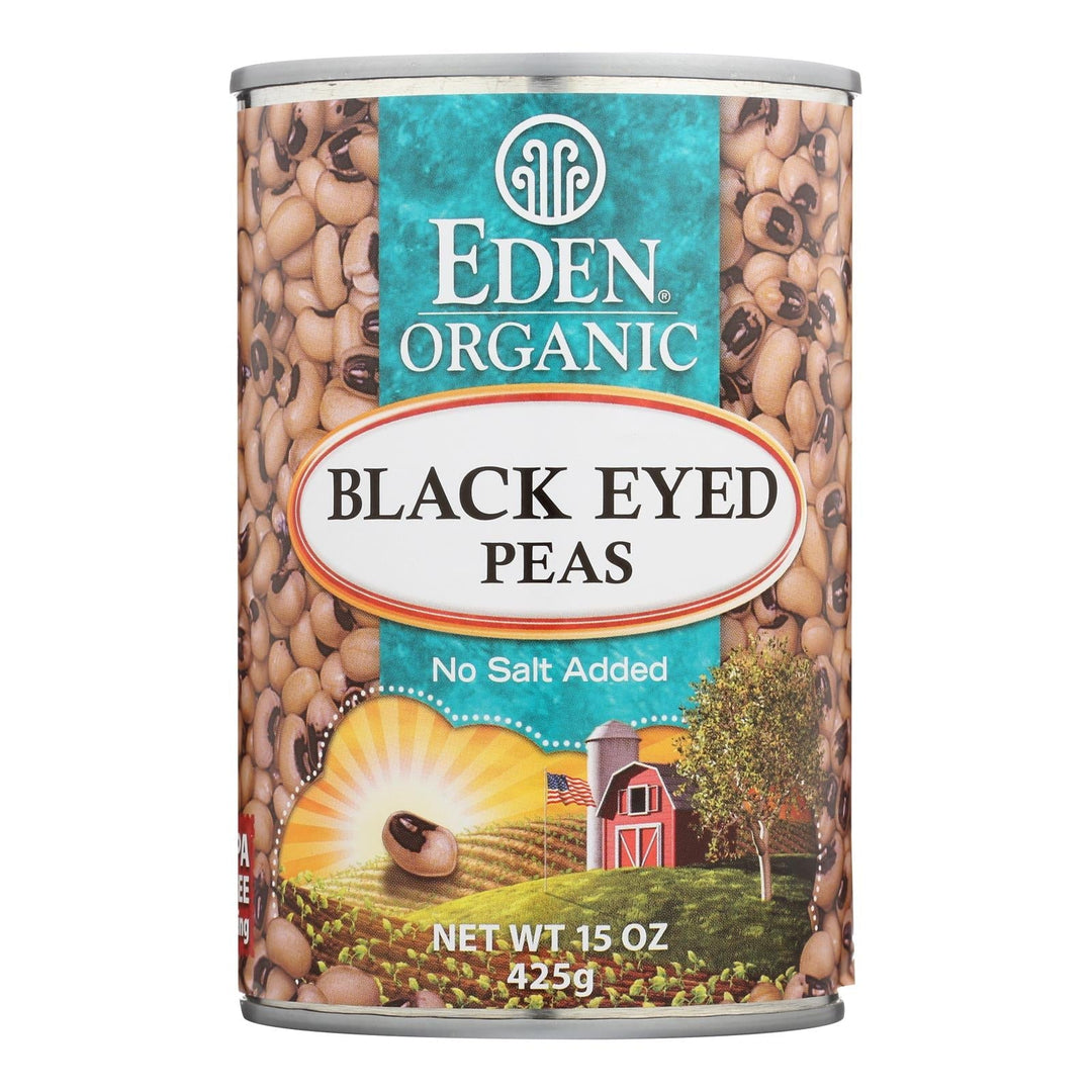 Eden Foods Organic Black Eyed Peas - Case Of 12 - 15 Oz. - Maras Green