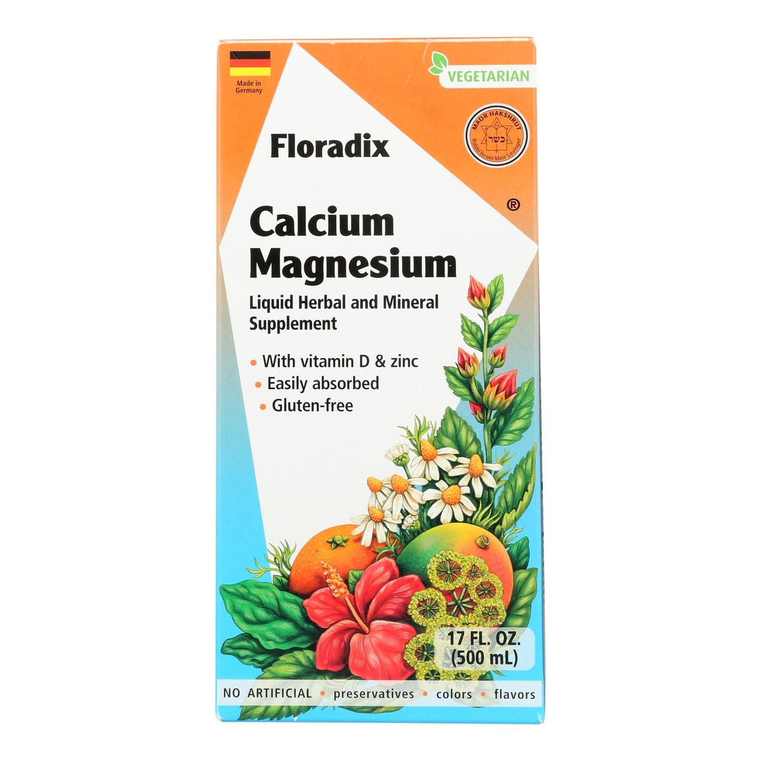 Floradix - Calcium Magnesium Liquid - 1 Each 1 - 17 Fz - Maras Green