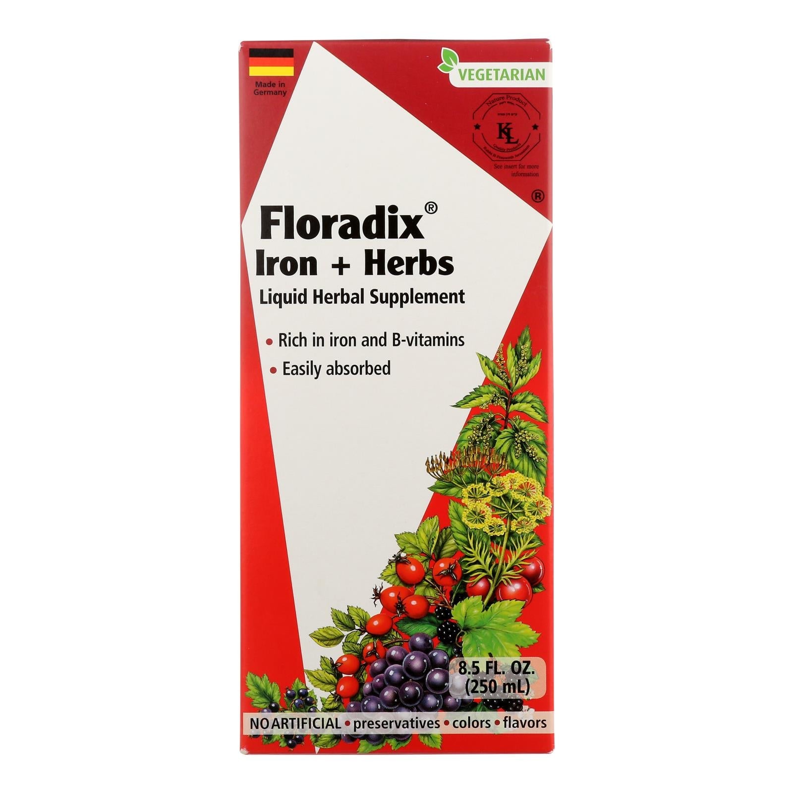 Floradix - Floradix Iron And Herbs - 1 Each 1 - 8.5 Fz - Maras Green