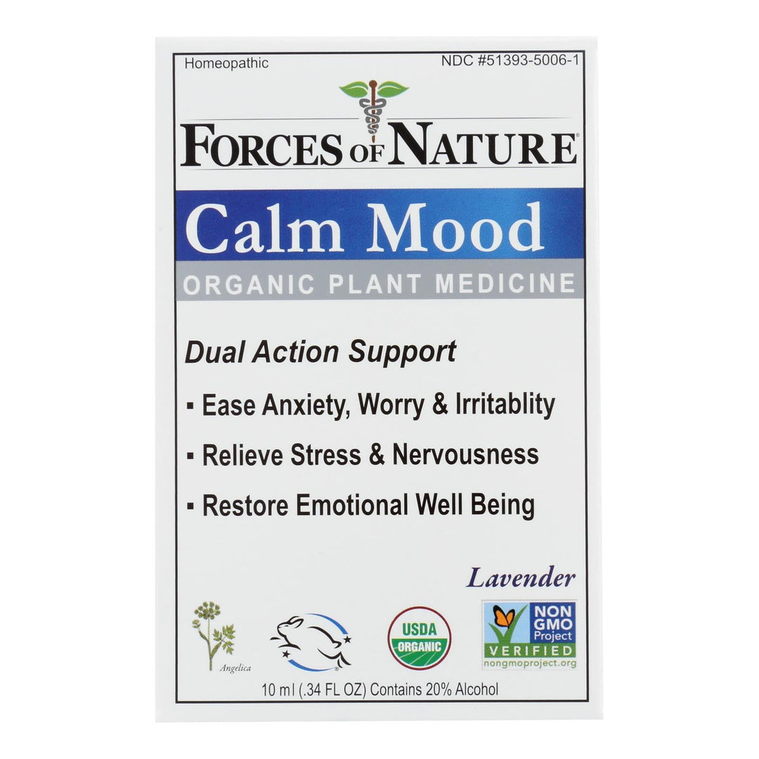 Forces Of Nature - Calm Mood - 1 Each - 10 Ml - Maras Green