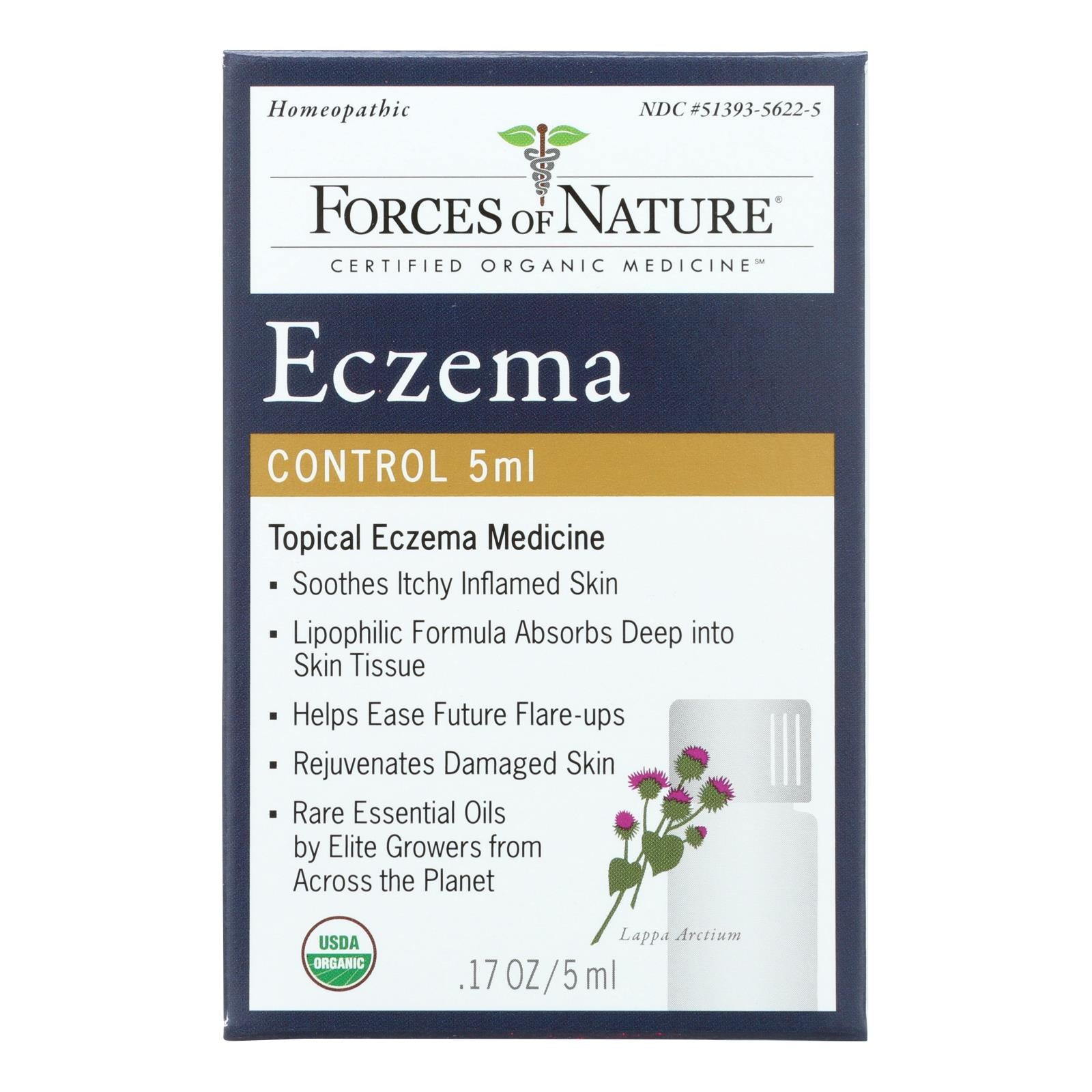 Forces Of Nature - Eczema Control - 1 Each - 5 Ml - Maras Green