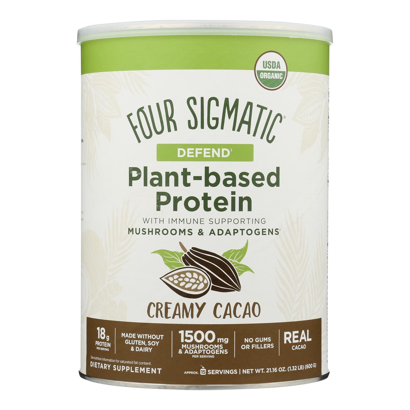 Four Sigmatic - Protein Plnt Bs Cacao - 1 Each - 21.16 Oz - Maras Green