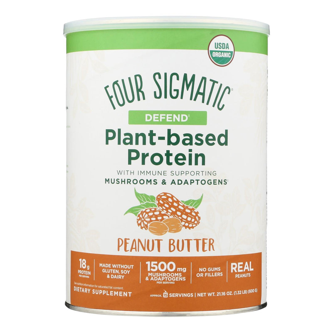 Four Sigmatic - Protein Plnt Bs Peanut Butter - 1 Each - 21.16 Oz - Maras Green