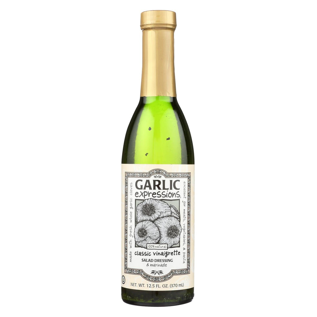 Garlic Expressions Salad Dressing - Vinaigrete - Case Of 12 - 12.5 Oz - Maras Green
