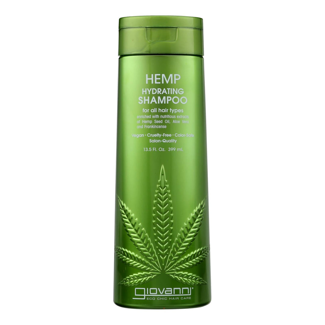 Giovanni Hair Care Products - Hemp Shampoo Hydrating - 1 Each - 13.5 Fz - Maras Green