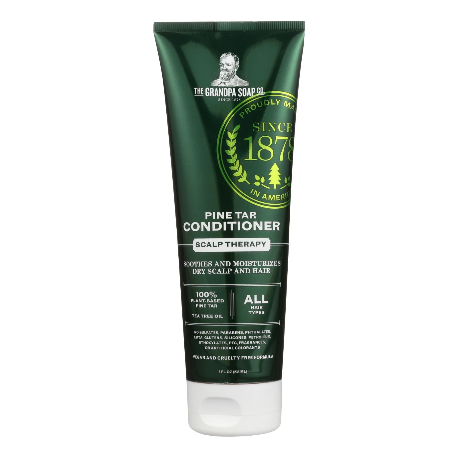 Grandpa Soap Pine Tar Conditioner - 8 Fl Oz - Maras Green