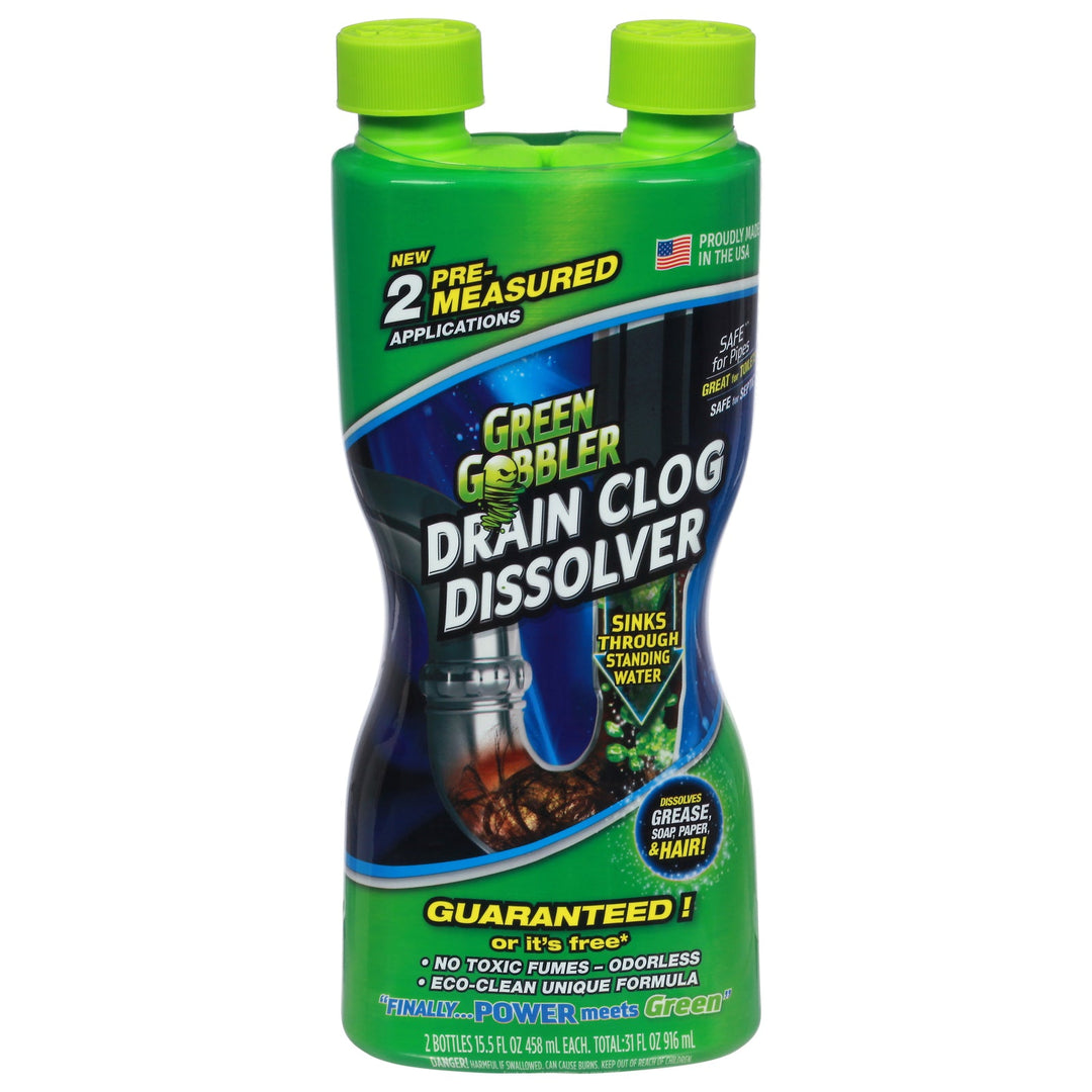 Green Gobbler - Drain Clog Dslv Dual - Case Of 6 - 31 Fz - Maras Green