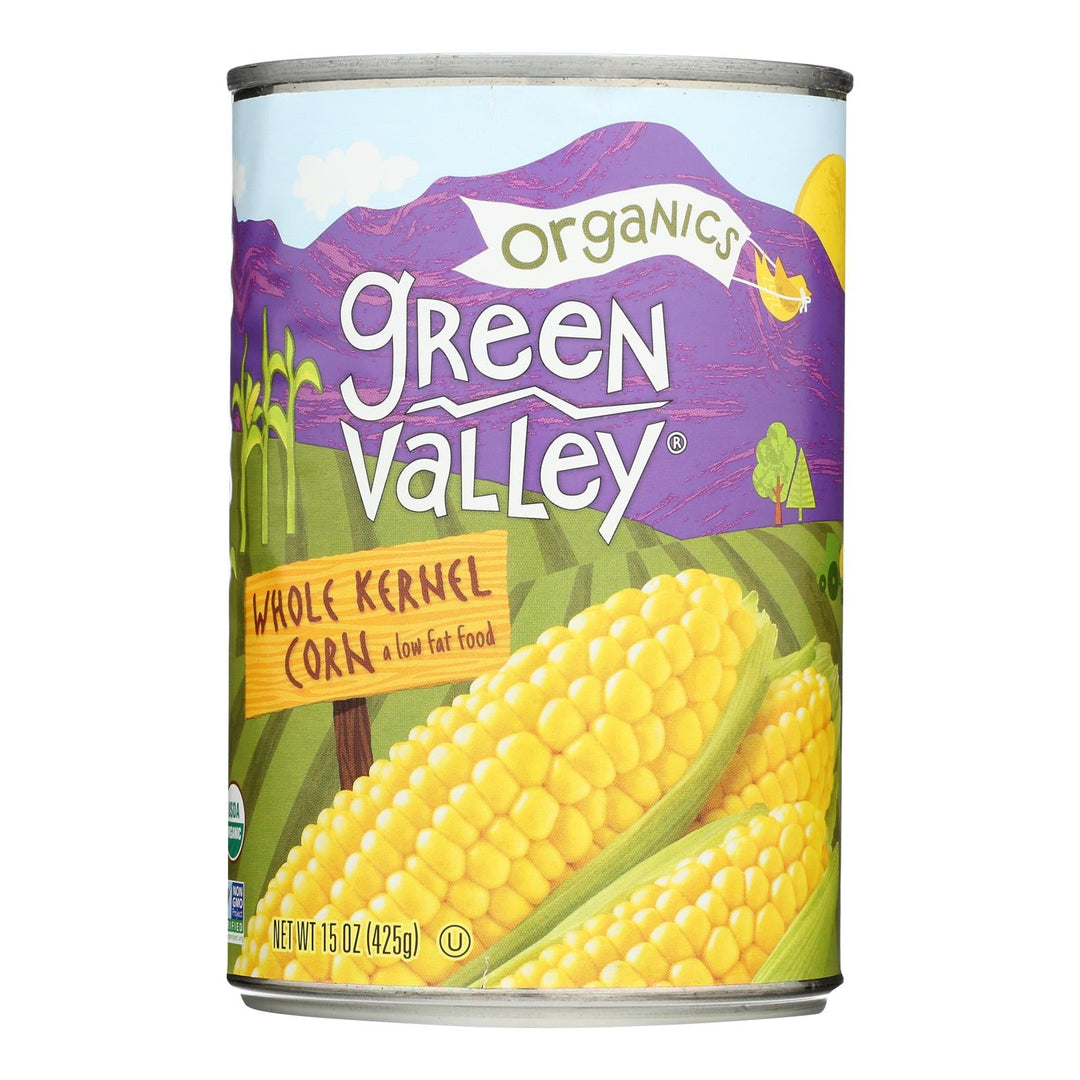 Green Valley Organics - Corn Whole Kernel Sweet - Case Of 12 - 15 Oz - Maras Green