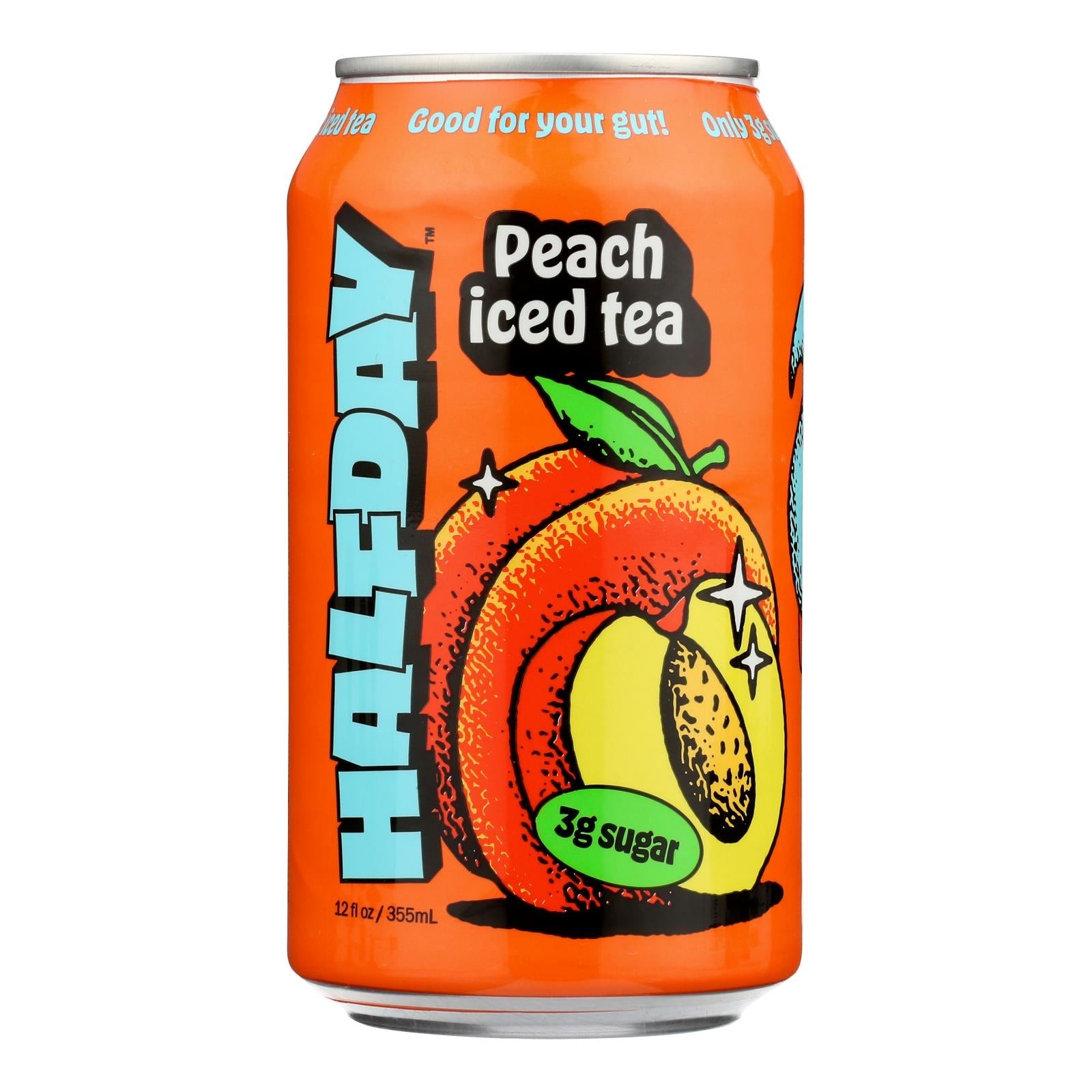 Halfday - Tonic Peach Green Tea - Case Of 12 - 12 Fz - Maras Green