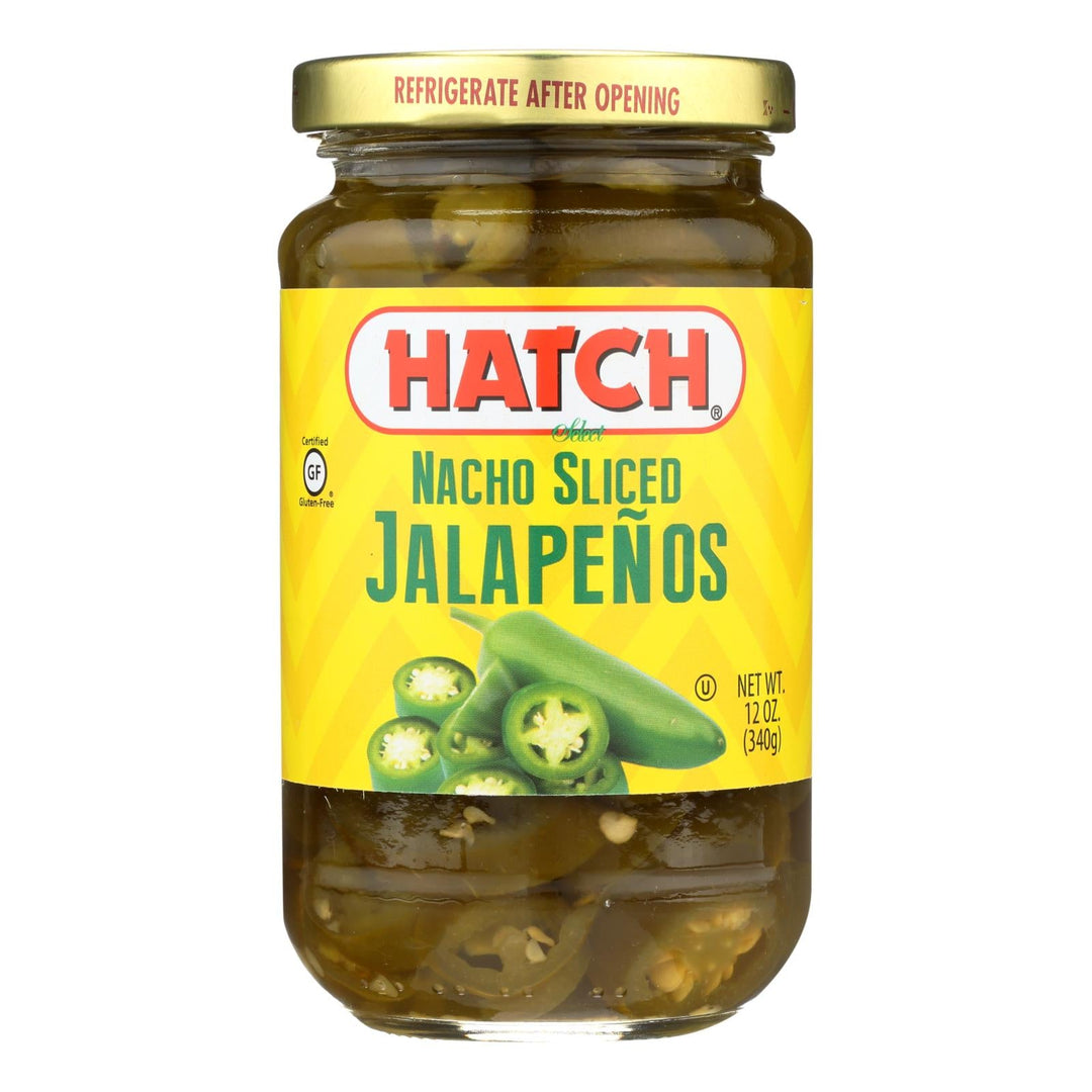 Hatch Chili Jalapenos - Nacho Sliced - Case Of 12 - 12 Oz - Maras Green