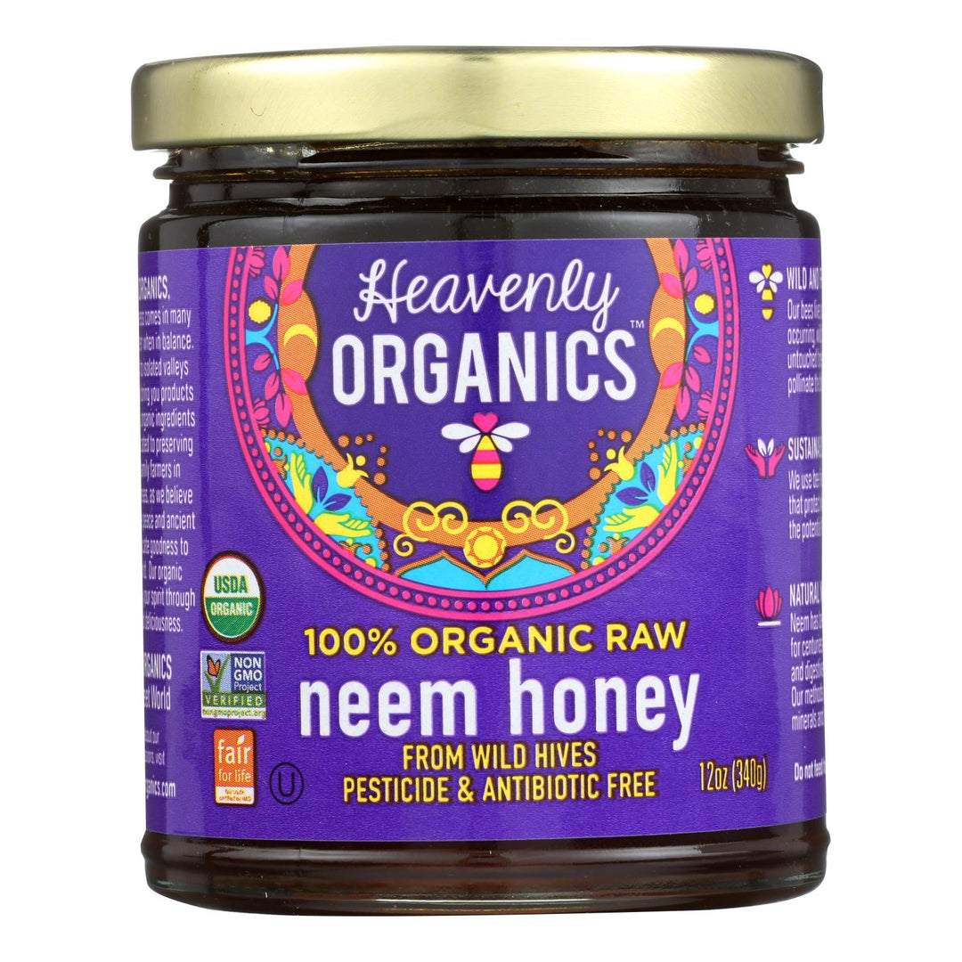 Heavenly Organics Organic Honey - Wild Forest - Case Of 6 - 12 Oz. - Maras Green