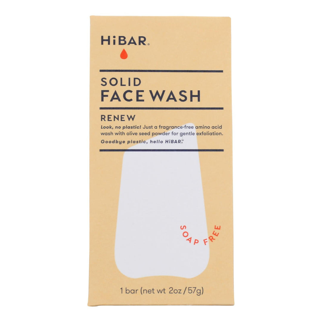 Hibar Inc - Face Wash Renew Solid - 1 Each - 2 Oz - Maras Green